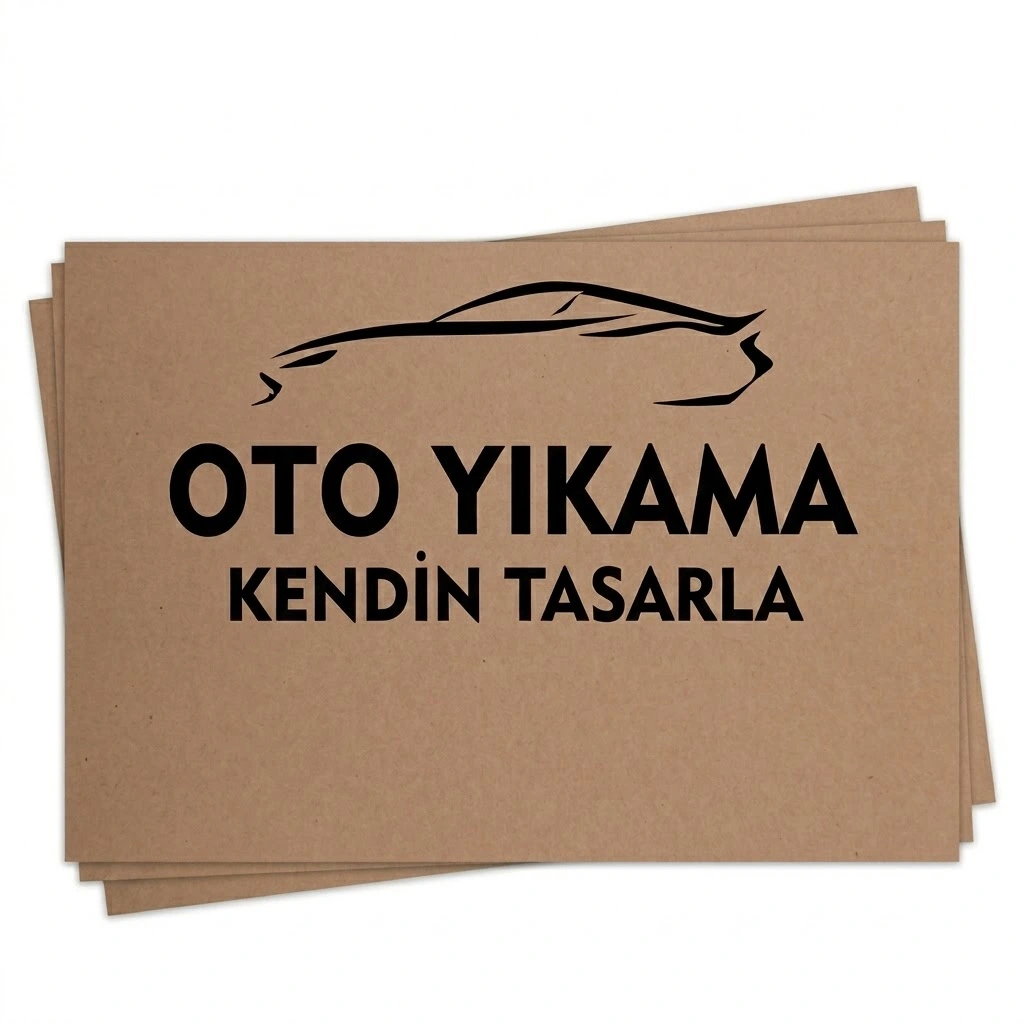KKTC logolu oto yıkama paspas kağıdı imalatı